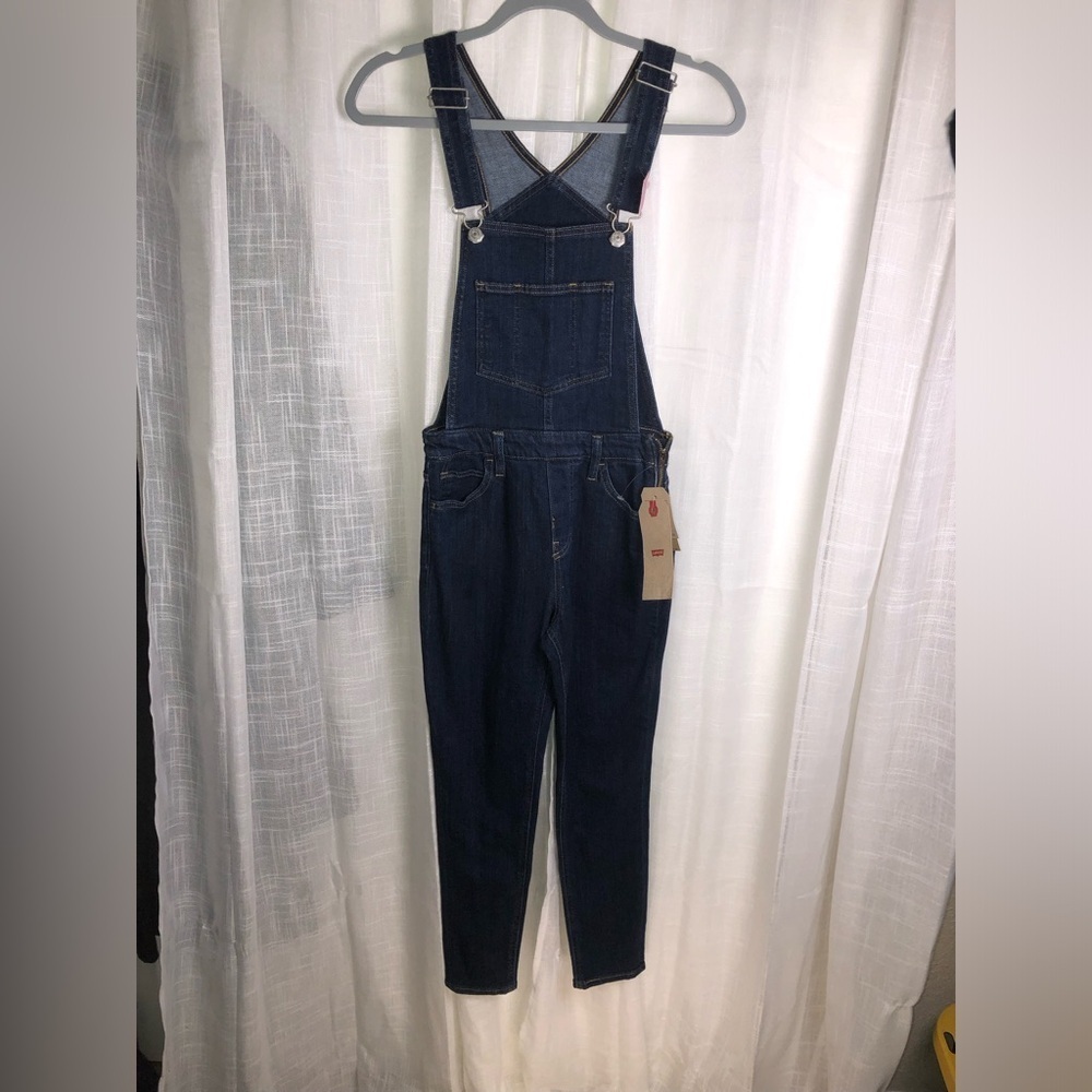 Levi's Indigo Denim Overalls size 26 NWT - Picture 3 of 13